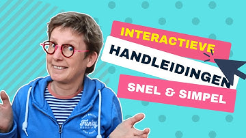Hoe je met gemak in 10min interactieve instructies maakt en deelt. Dus steeds de nieuwste versie!