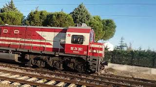 Tcdd De 24361 Yük Treni Tam Kademe Devirde Gelirken Eşşiz Ses