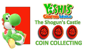 Yoshi's Crafted World 20 Red Coins in The Shogun's Castle