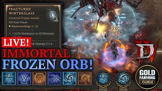 Immortal Frozen Orb Sorcerer Pushing T100+ Pit & Answering Your Questions! Build Guide in Descr.!