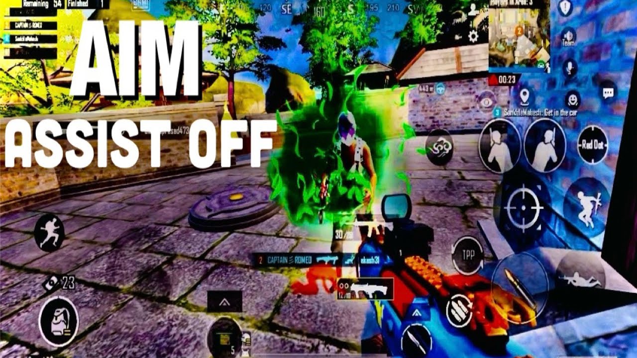 Aim Assist Off Gameplay Aim Assist Of Gameplay Bgmi Pubg