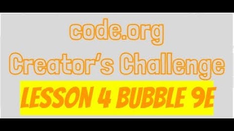code.org Lesson 4: Creator