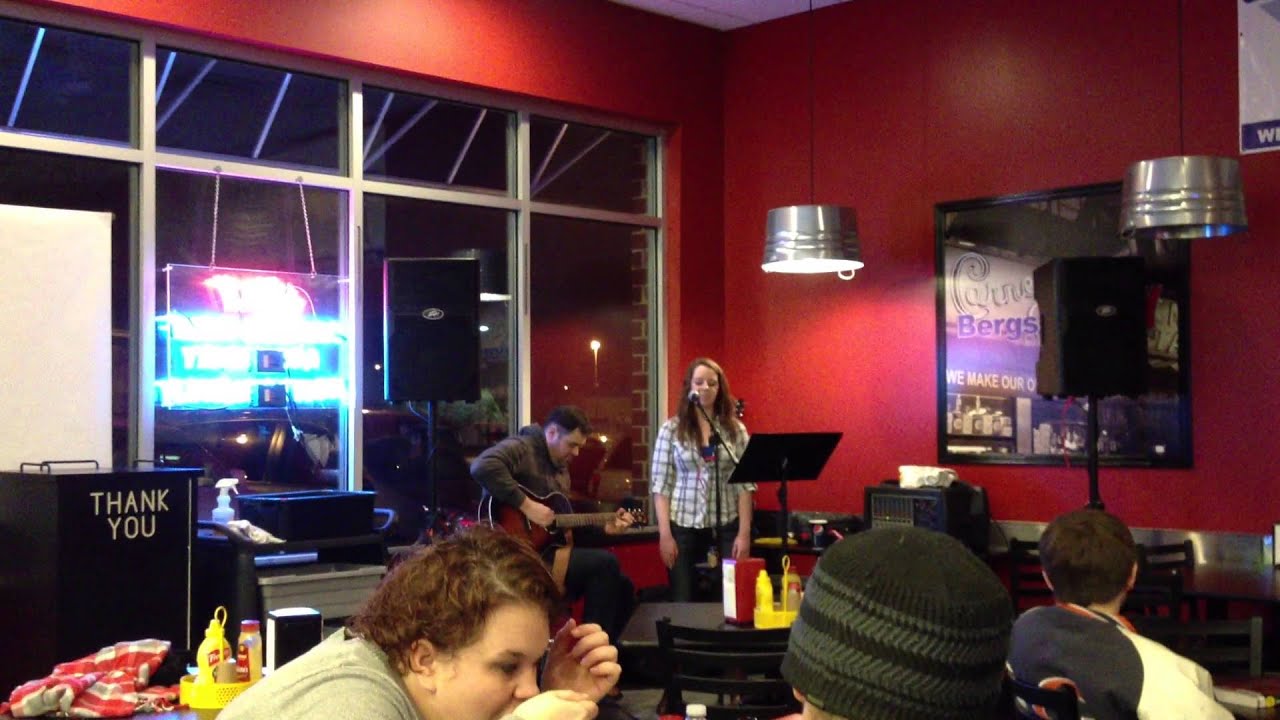 Theresa singing  TAYLOR SWIFT  - We Are Never Ever Getting Back Together, With Matt Bailey on guitar