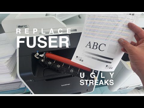 Replace Fuser and Rollers in Brother Printer | DIY Fix for Vertical Streaks | How To | MFC-L8850CDW