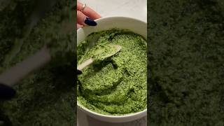 HOMEMADE PESTO IS A GAME CHANGER! Recipe in the comments 💚