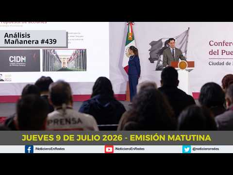🔴 #EnVivo |  Conferencia Mañanera de la Presidenta Claudia Sheinbaum | Jueves 9 de Julio 2026