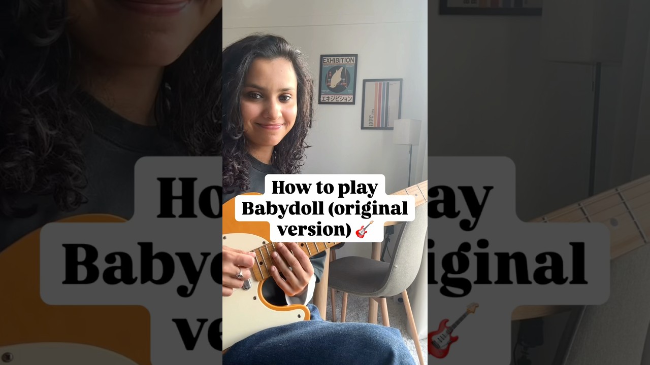 Babydoll Dominic Fike EASY Guitar Tutorial (ONLY 3 CHORDS) 🎸 #shorts