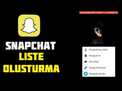 Snapchat liste oluşturma - 2021