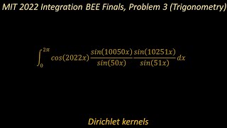 MIT 2022 Integration BEE Finals, Problem 3 (Trigonometry)