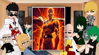 (ALL PARTS) S-Class Heroes + Fubuki Reacts To SAITAMA - One punch man || The baldy cape man || OPM