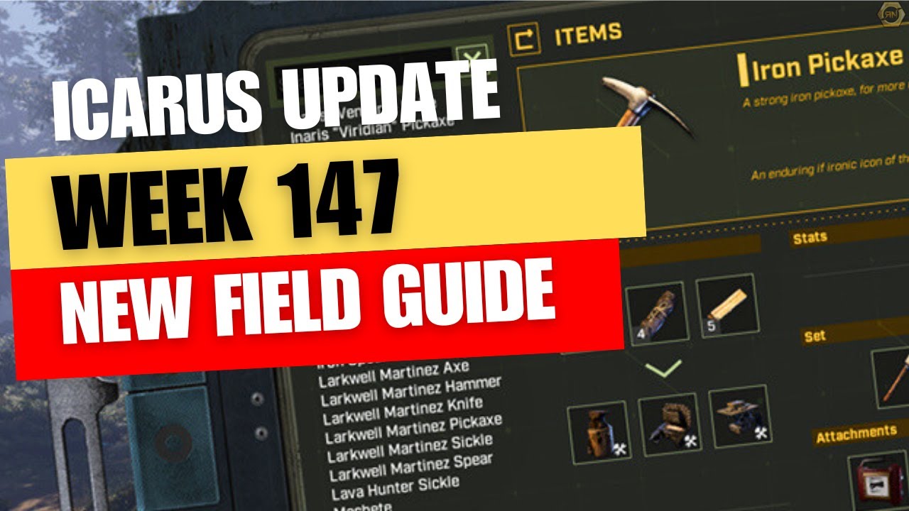 ICARUS Update In Game Field Guide! Icarus Update - YouTube