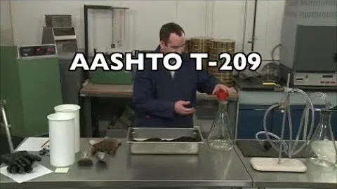 AASHTO T 209 Theoretical Maximum Specific Gravity and Density of Hot Mix Asphalt