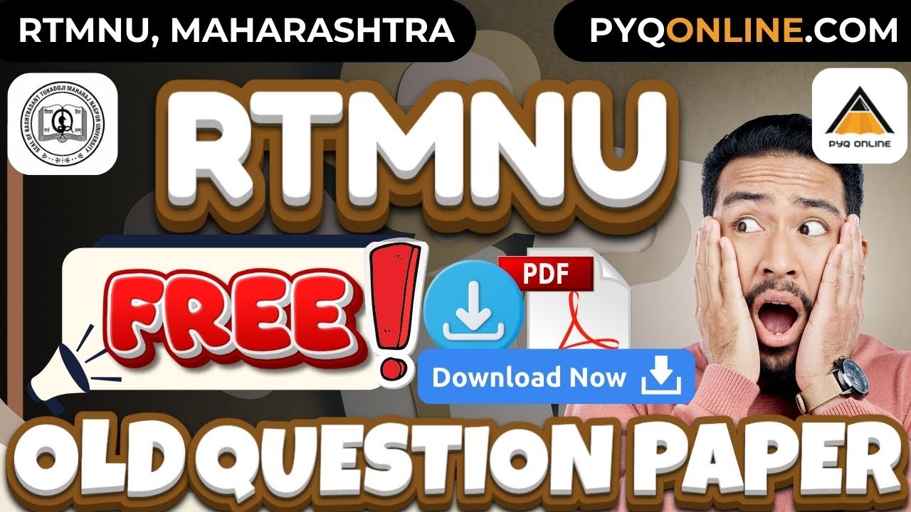 RTMNU free previous year question paper download l rtmnuonline - YouTube