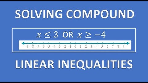 Solving a Compound Linear Inequality   Interval Notation