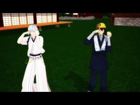 【MMD刀剣乱舞】好きって言って欲しい鶴丸さんと三日月さん