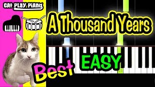 A Thousand Years - Piano Tutorial Easy + Free Sheet Music PDF - Christina Perri