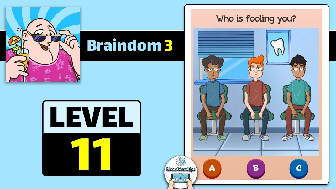Braindom 3: Smart, Brain Games - Level 11 Answer