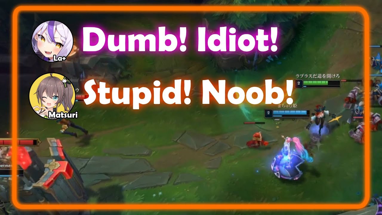 Laplus & Matsuri Becoming GAMERS Playing League | hololive/engsub