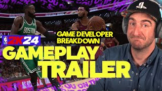 NBA 2K24 Gameplay Trailer Breakdown by Game Dev Animator