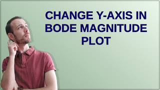 Mathematica: Change y-axis in Bode magnitude plot