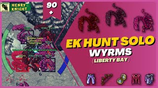 TIBIA: EK HUNT SOLO #97 WYRMS (LIBERTY BAY)