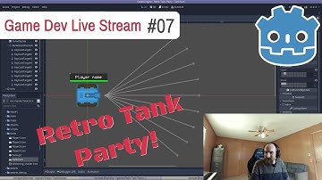 Game Dev Stream #7 - Making "Retro Tank Party", an online multiplayer game in Godot