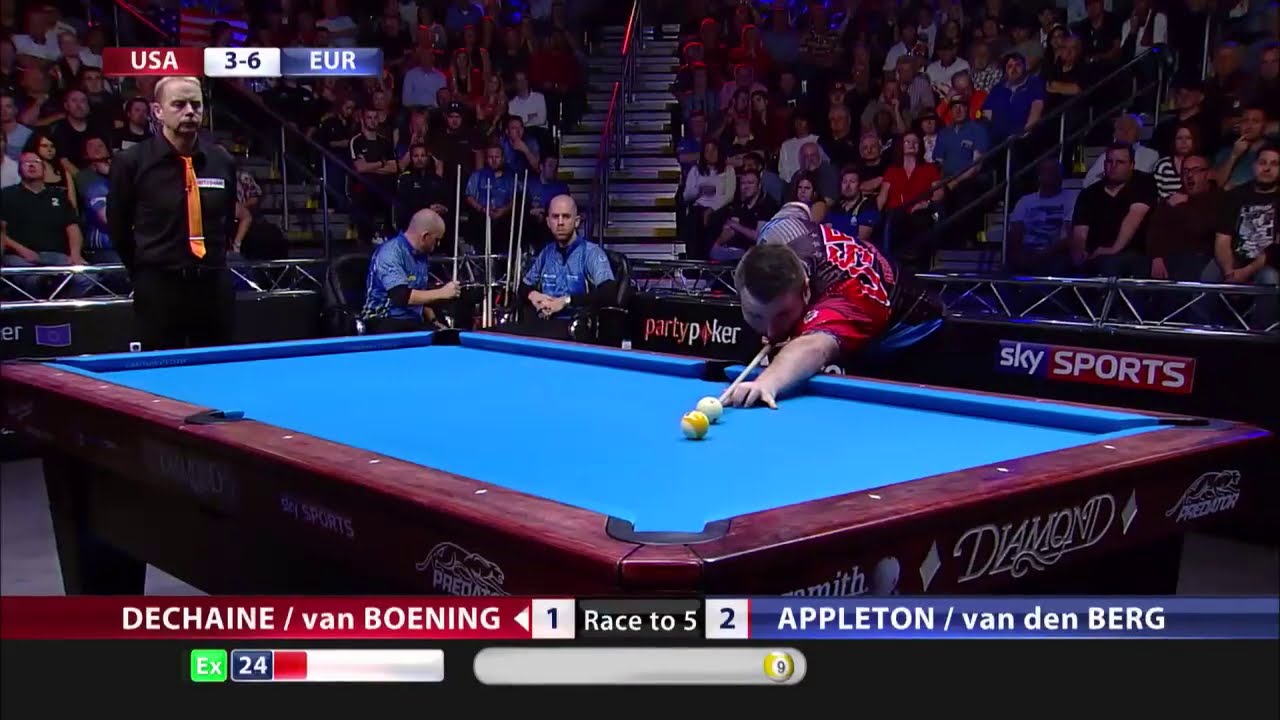 Shane van Boening/Mike Dechaine vs Darren Appleton/Nick van den Berg | 2015 Mosconi Cup