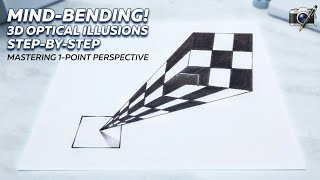 3D Optical Illusion Drawing #3DDrawing #OpticalIllusionArt#PerspectiveDrawing