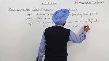 CBSE CLASS 11 MATH - STATISTICS MEAN DEVIATION - L14 - Mean deviation about Median Type III