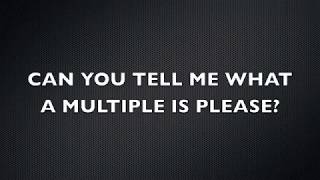 Mr. S. - "Multiples Rap" - Memorize Multiplication Tables - Math Rap (Official Lyric Video)