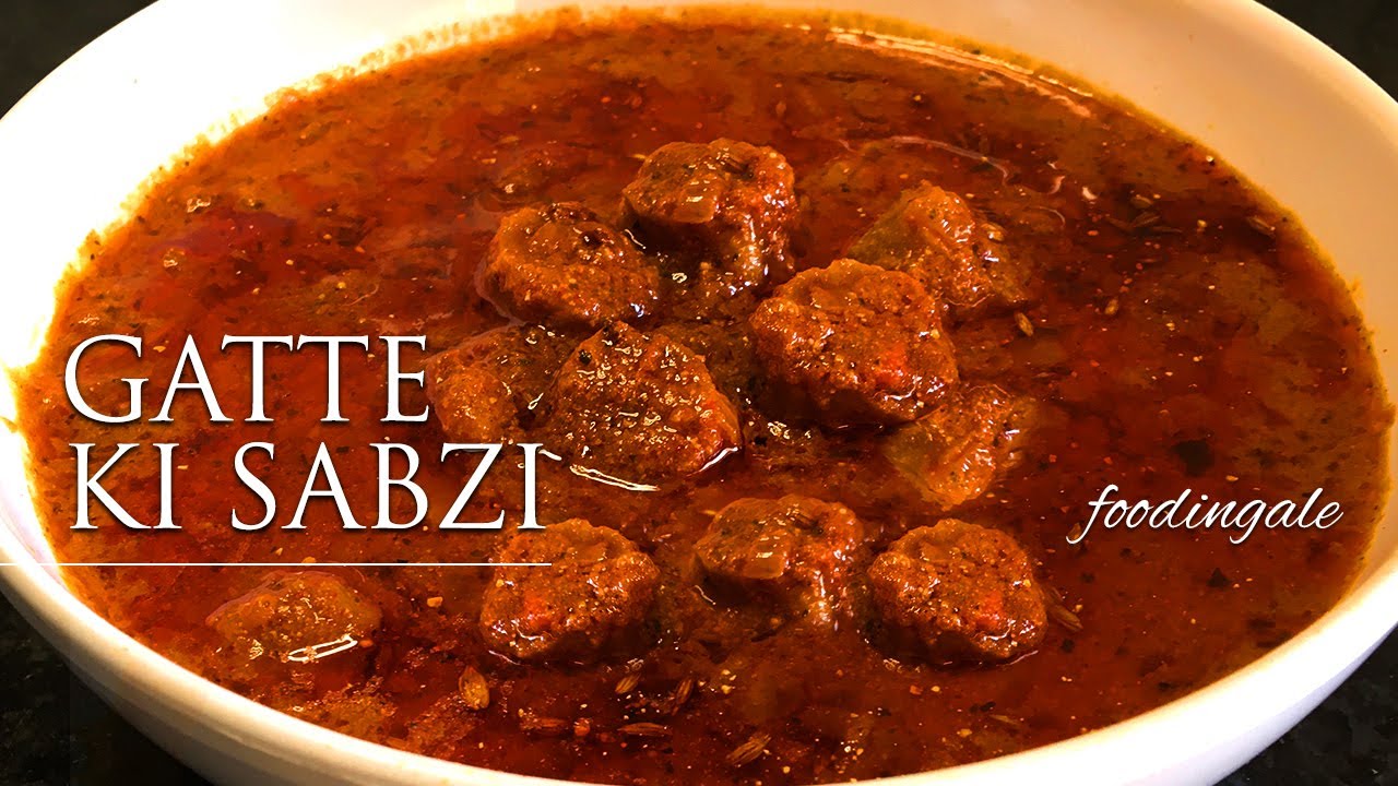 soft besan gatte ki sabji | gatte ki sabji dahi wali | rajasthani cuisine | #foodingale | Foodingale