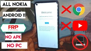 All Nokia Android 11 Frp Bypass 2022  Reset Google Account Lock Without Pc