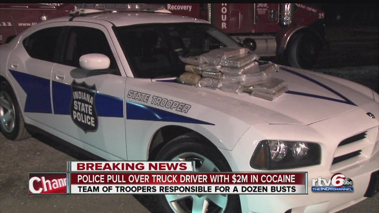 State police pull over trucker hauling $2 million in cocaine - YouTube