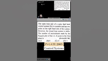 IN GATE 2005 | Nyquist based problems | Control Engineering #shorts #gate #gate25