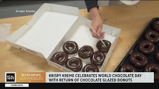 Krispy Kreme celebrates World Chocolate day with chocolate glazed donuts