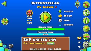 Geometry Dash Demon #261: Interstellar by Darwin