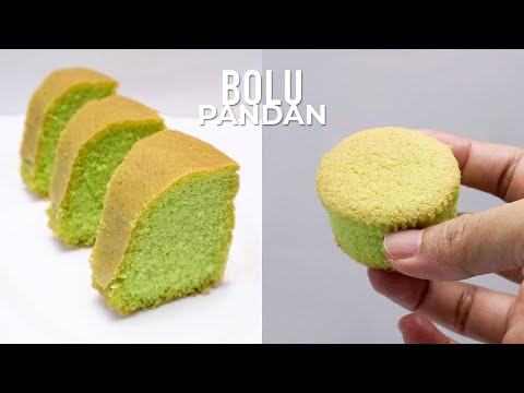 Pandan Cake With Coconut Cream
