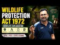 Wildlife Protection Act 1972 | Important Environment Act for UPSC Prelims |Amit sir 