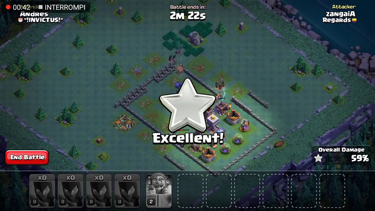 Clash of Clans: Attack #08 - Night Witch only attack