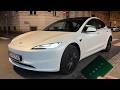 TESLA MODEL 3 Standard RWD 2026 Europe - REVIEW at night (LIGHTS, indicators)