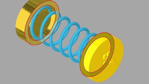 Animação de uma mola feita no Autodesk Inventor