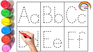 Learn to write Alphabet, numbers, shapes, colors for toddlers and kids | Alphabet upper &amp; lowercase
