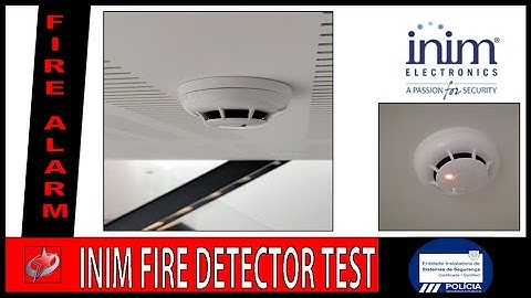 Inim Electronics Fire ALARM TEST - SMOKE Detector ID100 / Detetor Ótico-Fumo de Incêndio da Inim