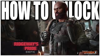 THE DIVISION 2 - HOW TO UNLOCK THE NEW EXOTIC CHEST PIECE 