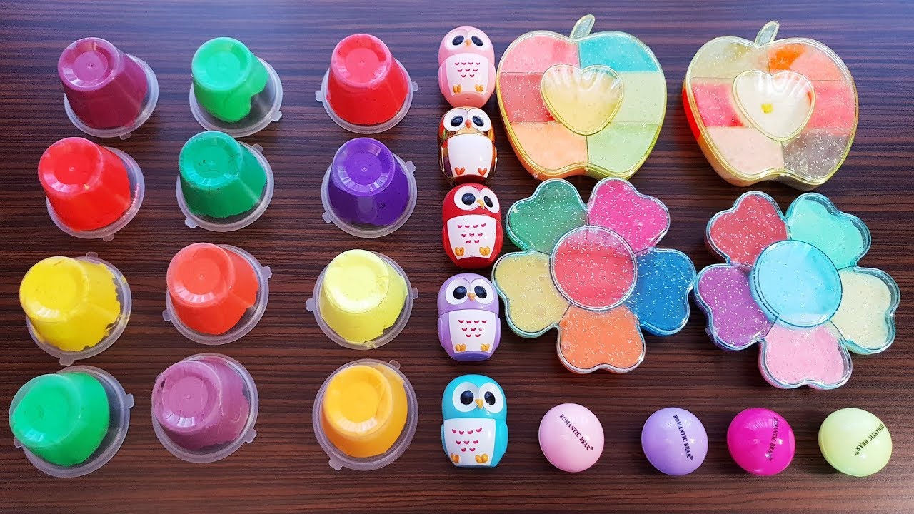 Slime Mixing With Clay And Makeup - DIY Satisfying slime video - YouTube