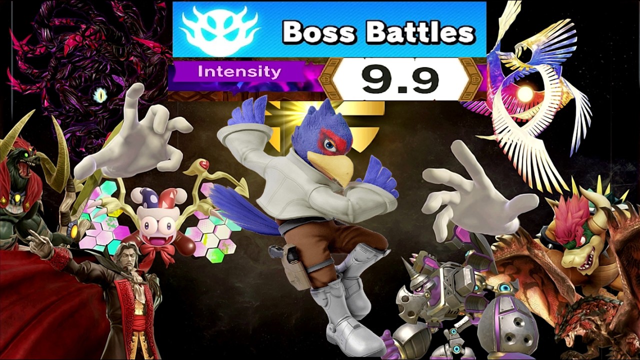 Super Smash Bros. Ultimate - Boss Battles with Falco (All Stages 9.9)
