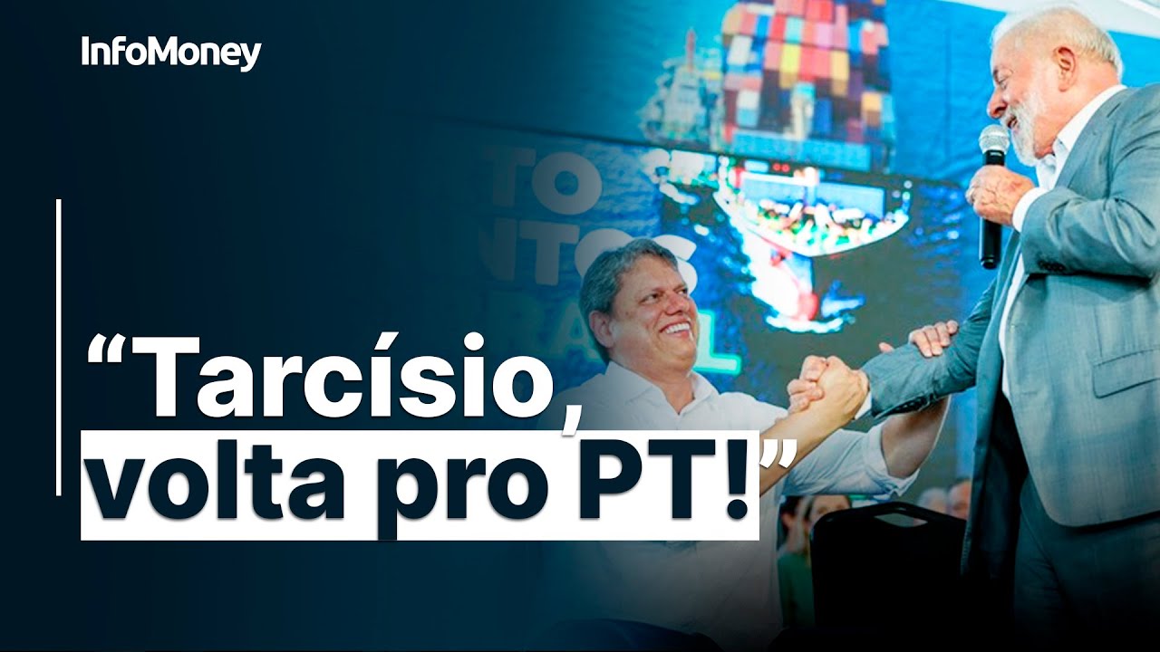 “Tarcísio, volta pro PT”, gritou uma pessoa enquanto Lula discursava