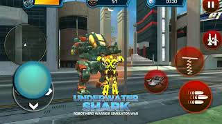 Underwater Shark Robot Hero Warrior Simulator War screenshot 5