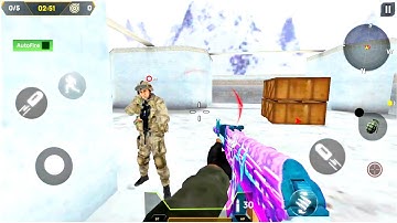 Real Commando Shooting 3D Games: Gun Games Offline:           AndroidGamePlay