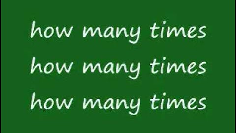 K.Michelle- How Many Times (Lyrics)